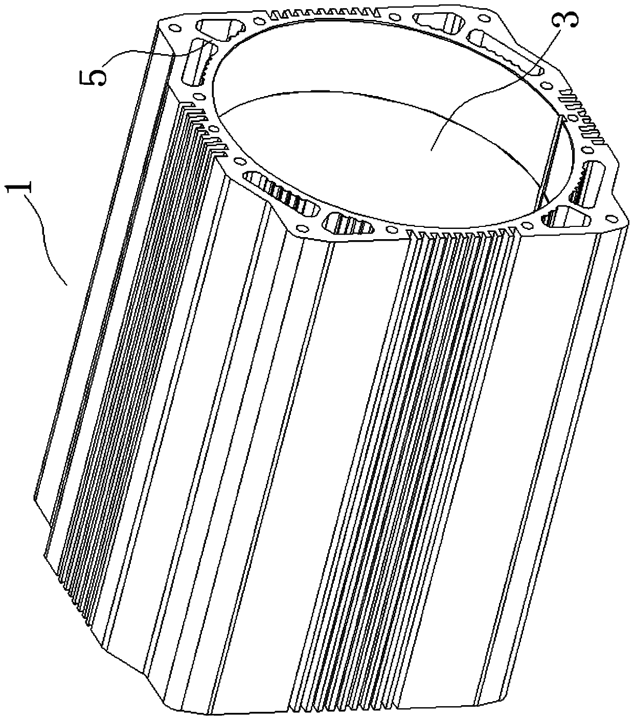 A motor cylinder with water cooling and air cooling functions