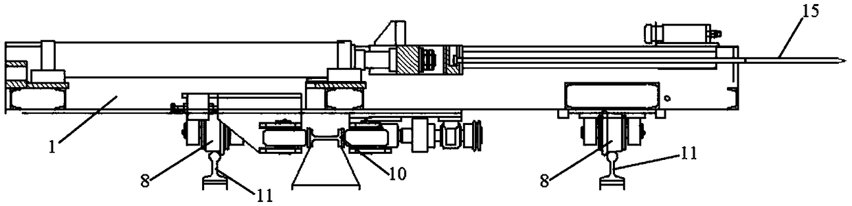 A tool for cleaning the internal adhesion of the wind eye tube of the converter