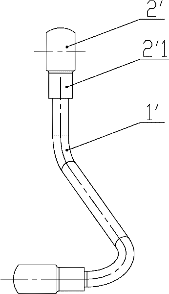 Pressure oil pipe and engine comprising same