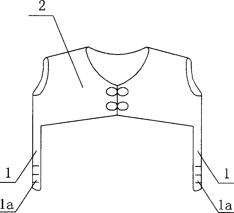 Sleeveless jacket-type suspenders