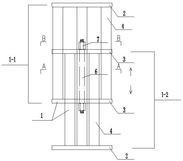 A Supporting Rod System with Continuously Changing Height
