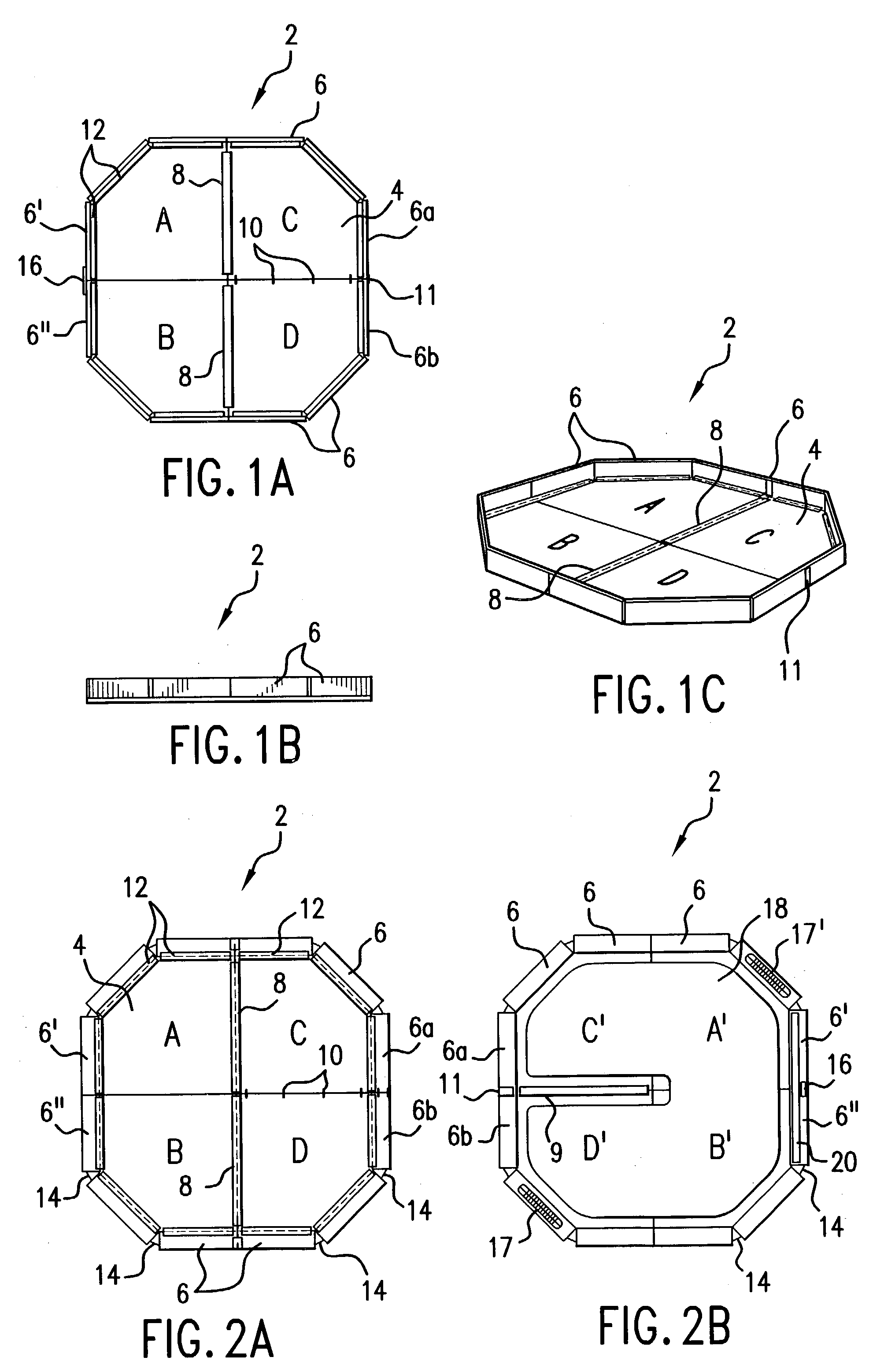 Collapsible serving tray