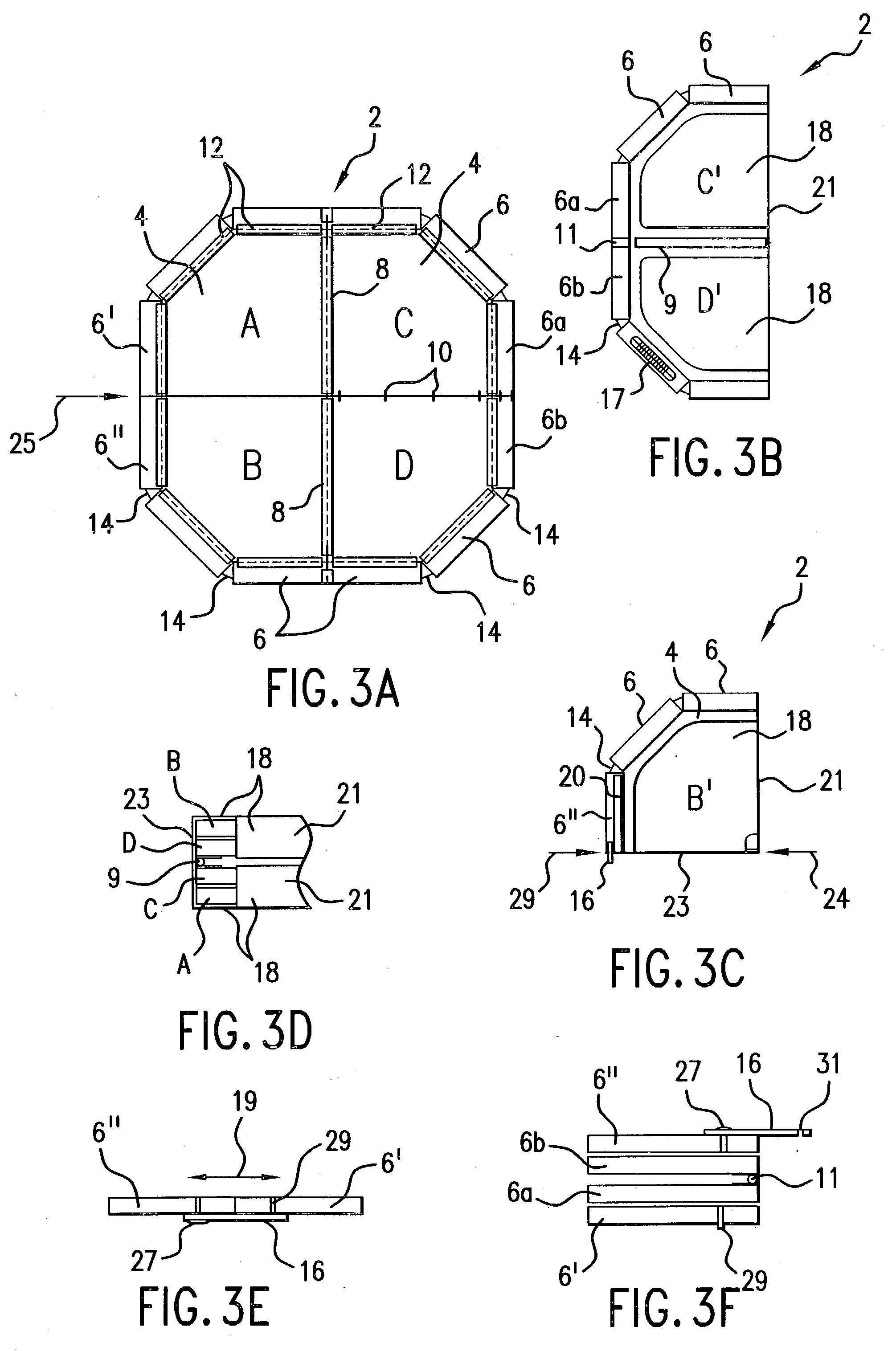 Collapsible serving tray