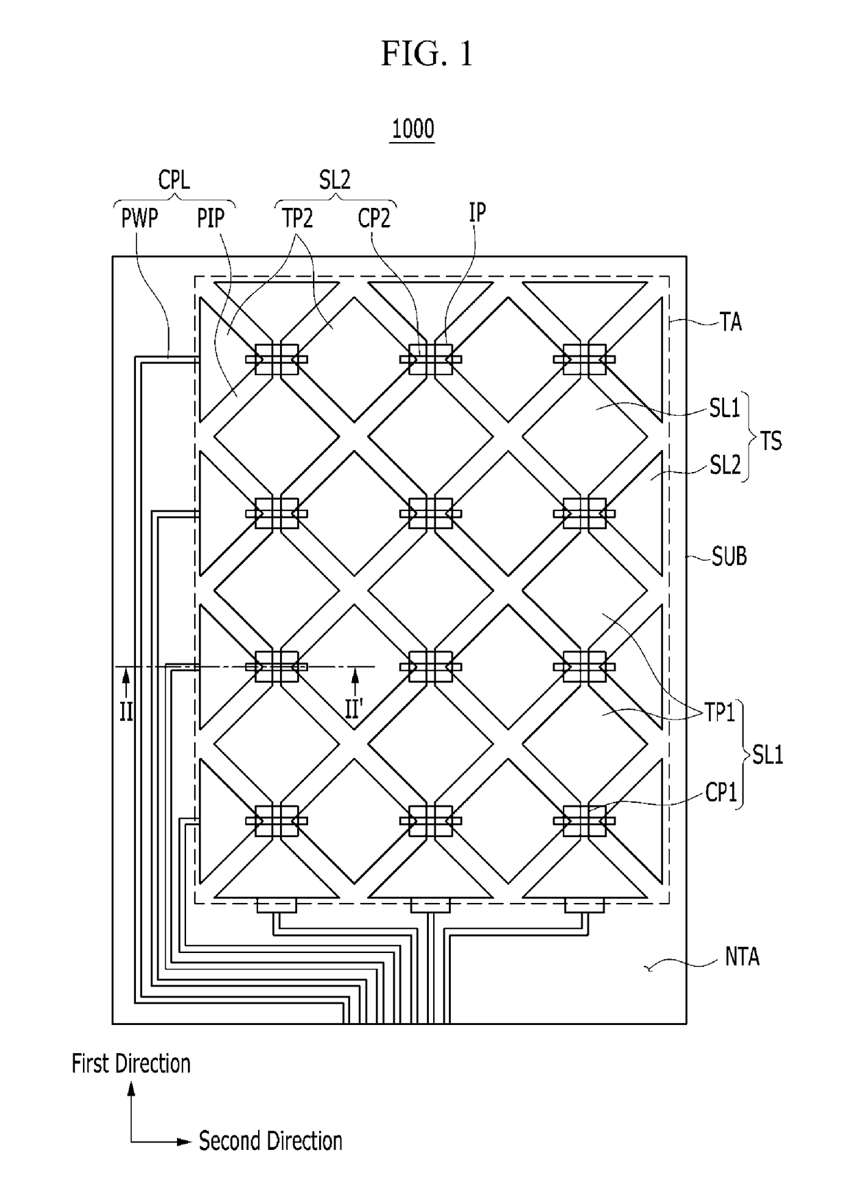Touch panel including a conductive polymer layer