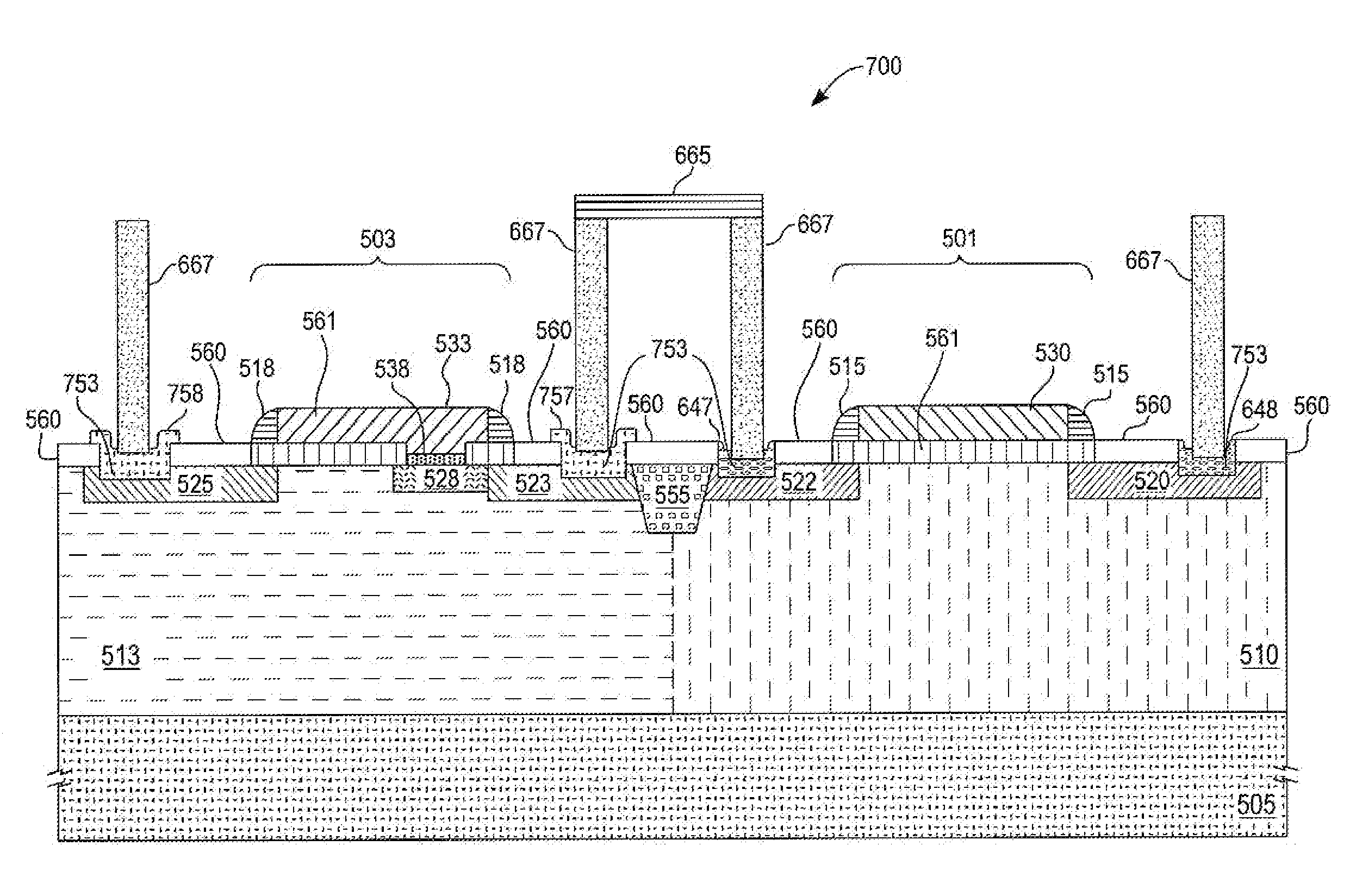 FABRICATION OF AN EEPROM CELL WITH SiGe SOURCE/DRAIN REGIONS