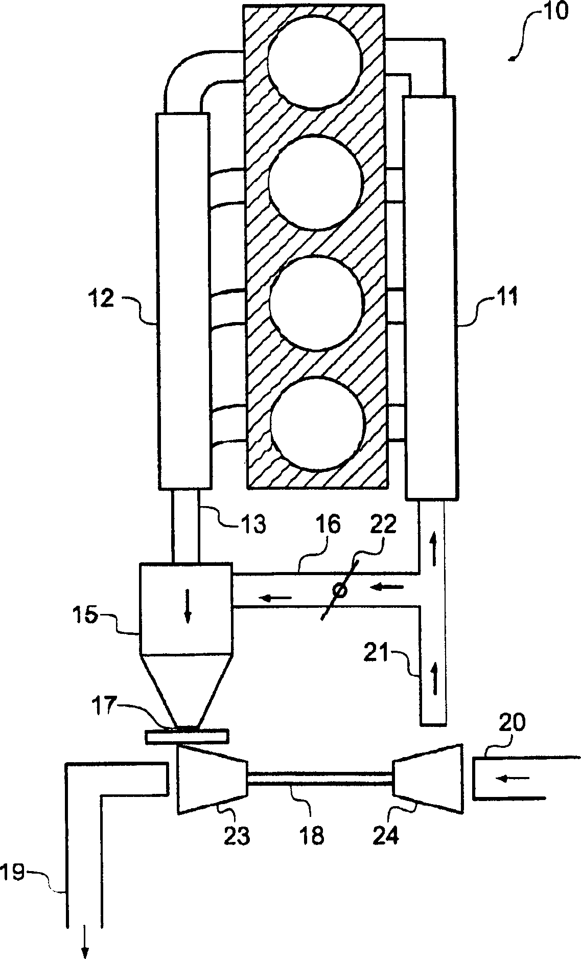 Combustion unit for turbocharger