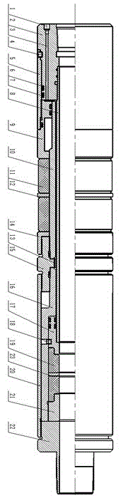 Hydraulic control and inside and outside biaxial compression packer