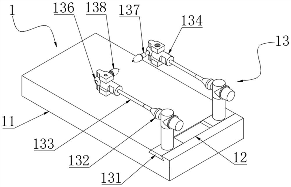 Fixing device and construction method for long-time-interval real-time two-photon calcium imaging model of brain of sober free-activity mouse