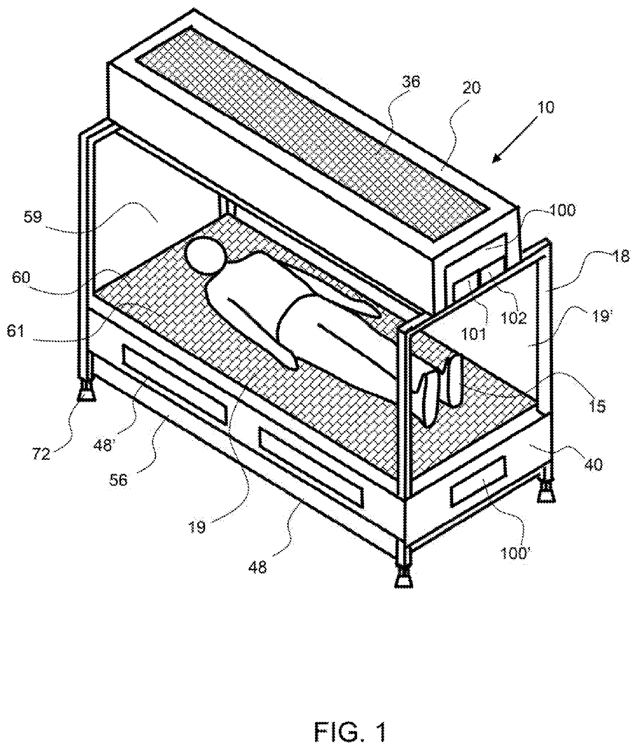 Cooling bed system