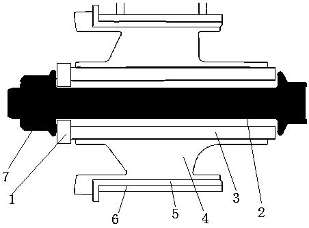 Nut fixing structure for automobile subframe