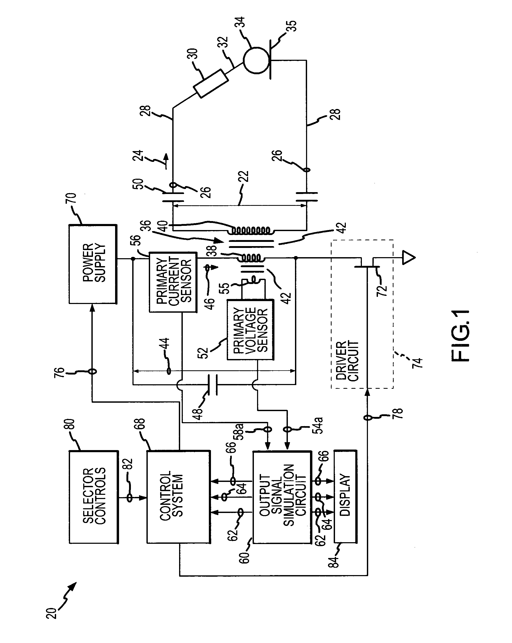 Electrosurgical generator and method for simulating output signals