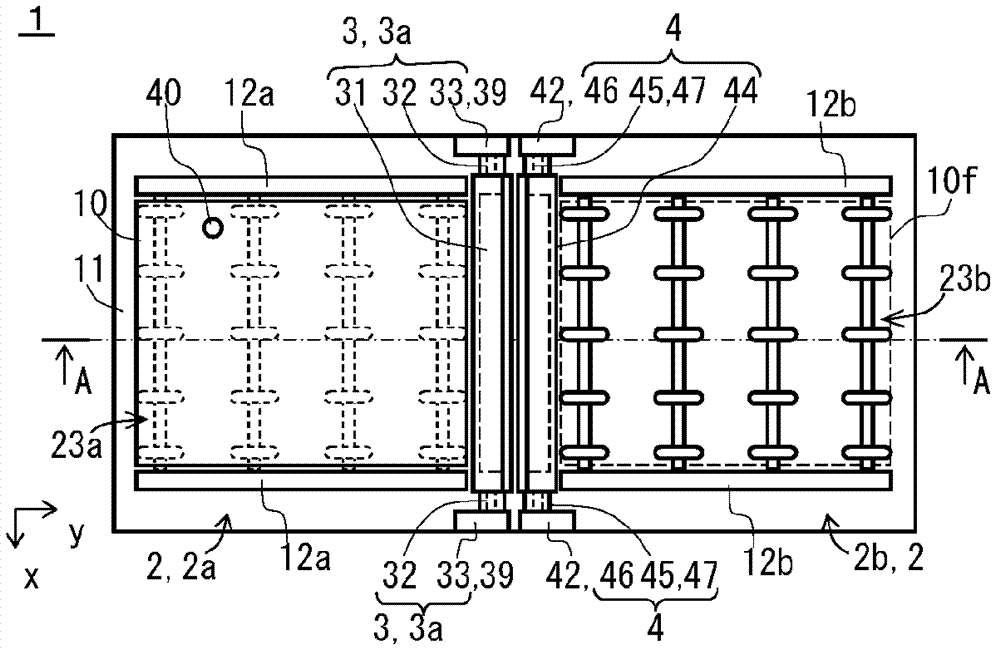 Device and method for inspecting unevenness of film thickness