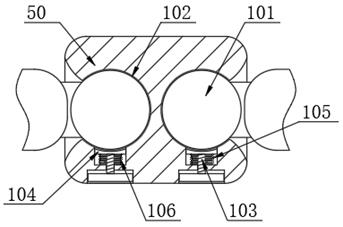 Combined type clamping mechanism for internal fixation of spine