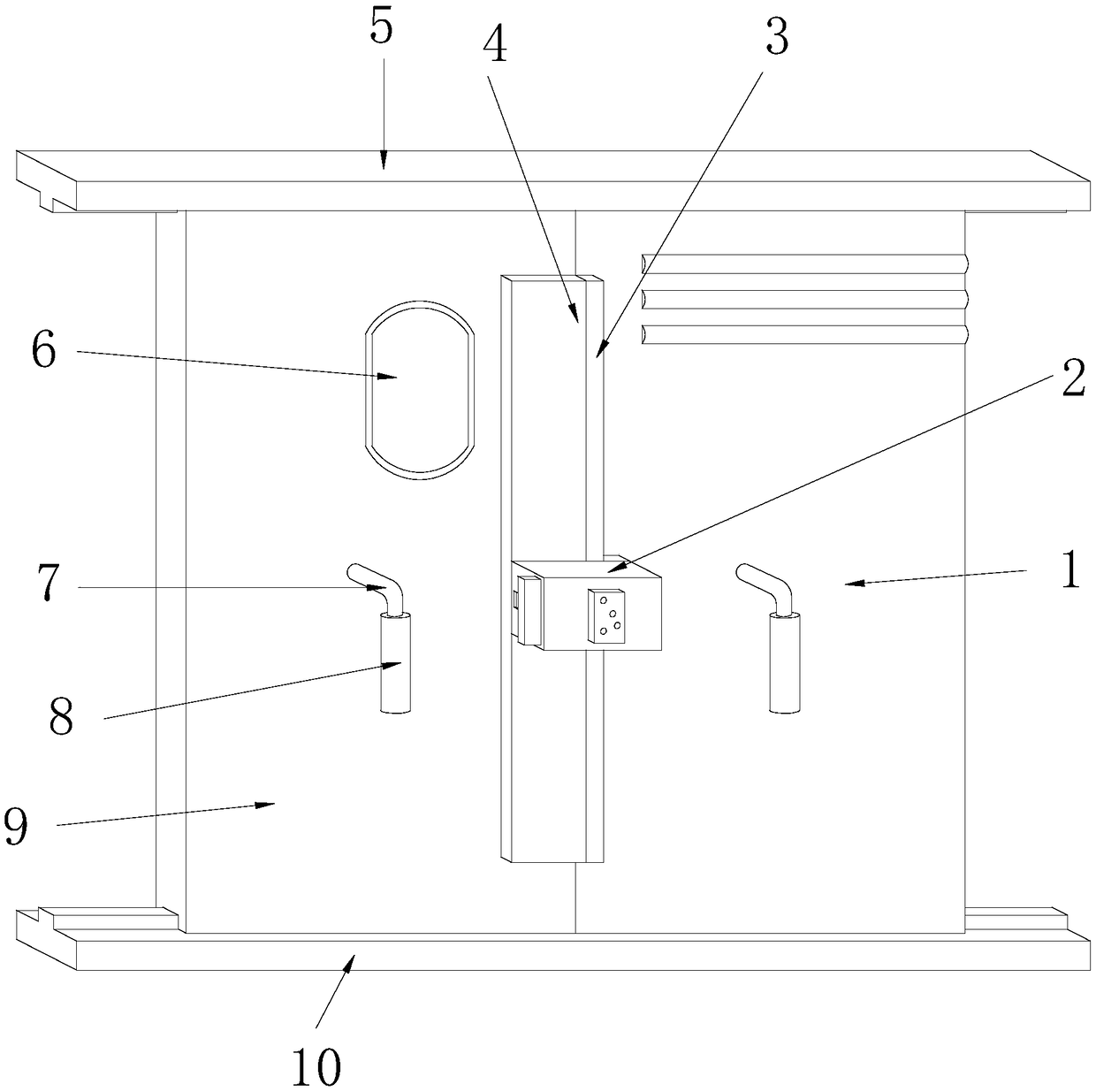Novel sealing device for side doors of wagon