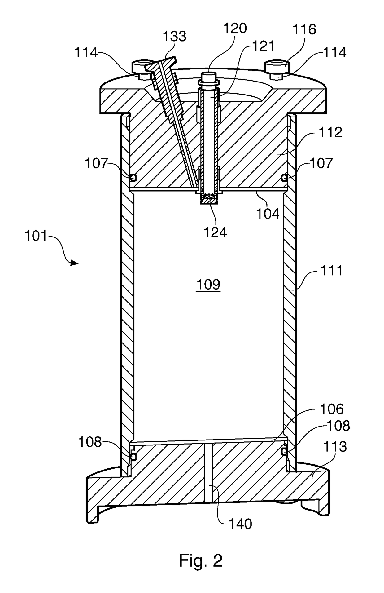 Packing system and method for chromatography columns