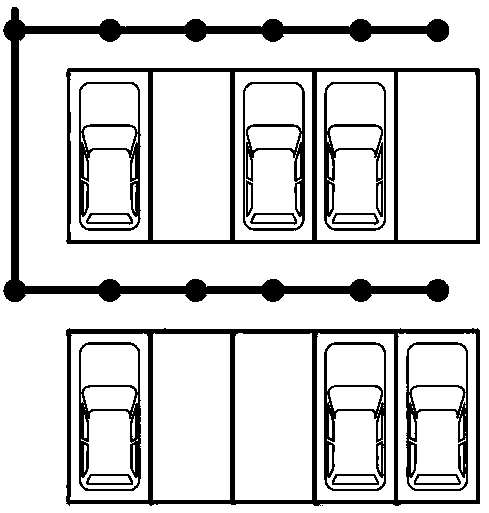 Method for finding vehicle in parking lot based on intelligent trolley