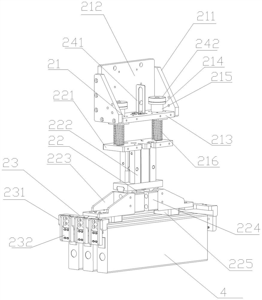 Double-row blade battery OCV/ACIR testing device