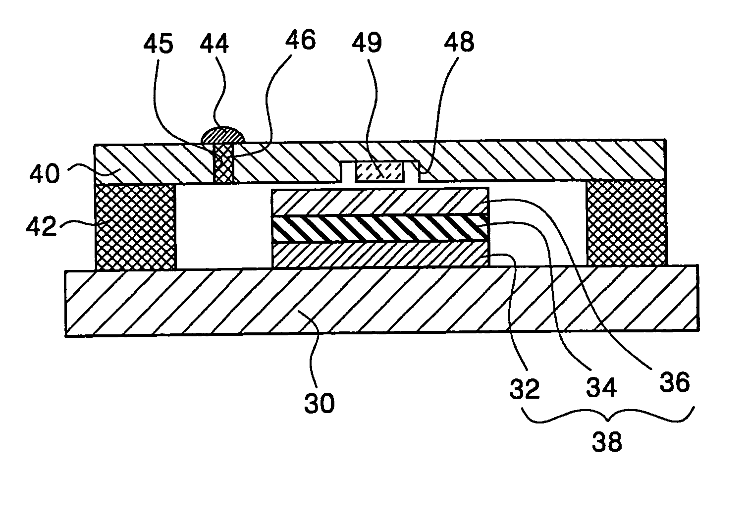 Method of encapsulating organic EL display device having through hole in substrate and/or flat panel