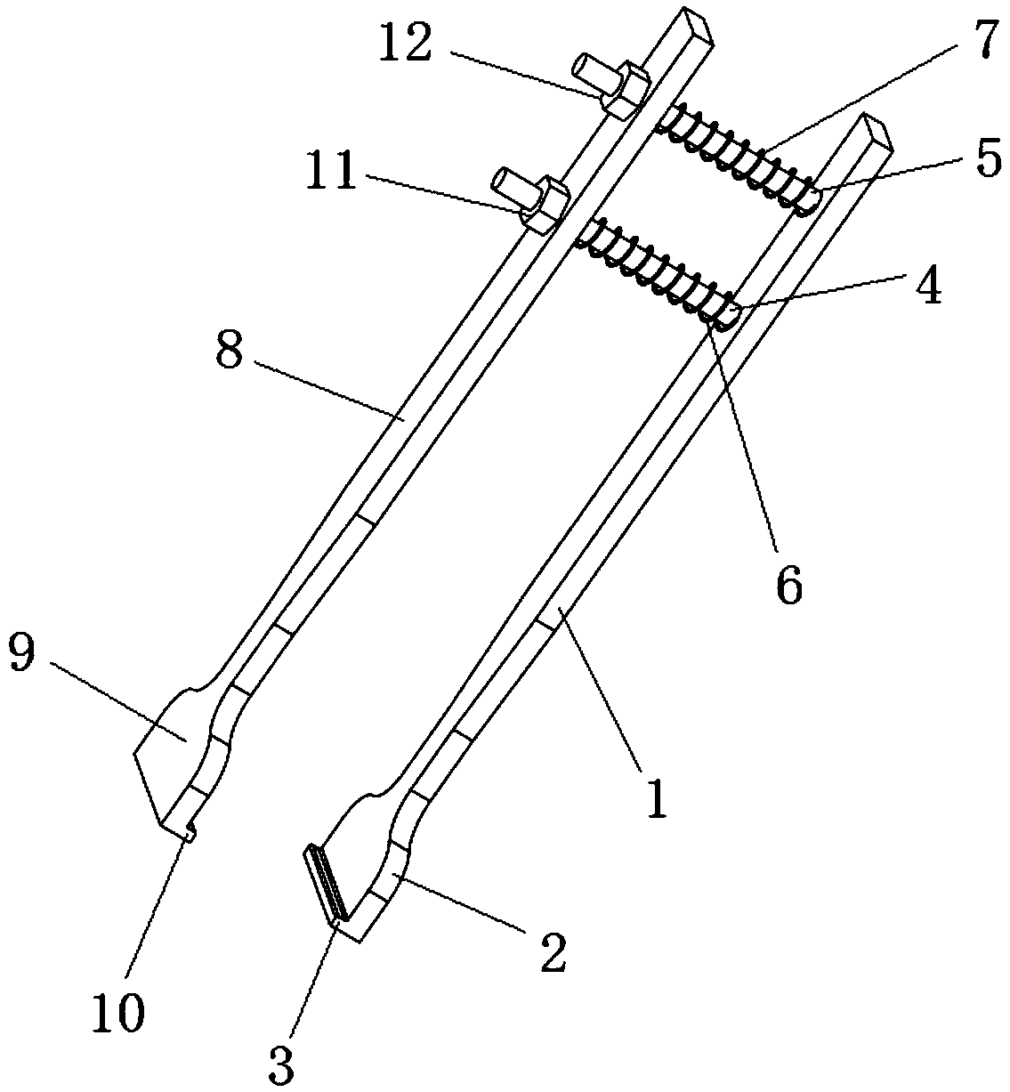 Tweezers for clamping substrate in clean room