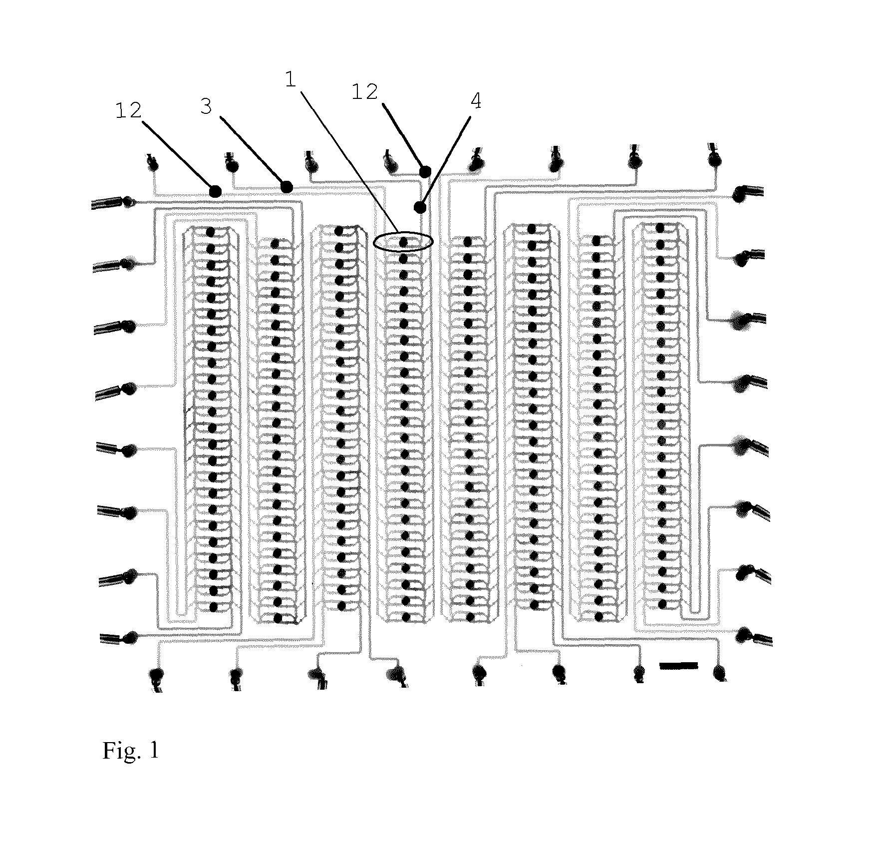 Method and Device for Targeted Process Control in a Microfluidic Processor Having Integrated Active Elements