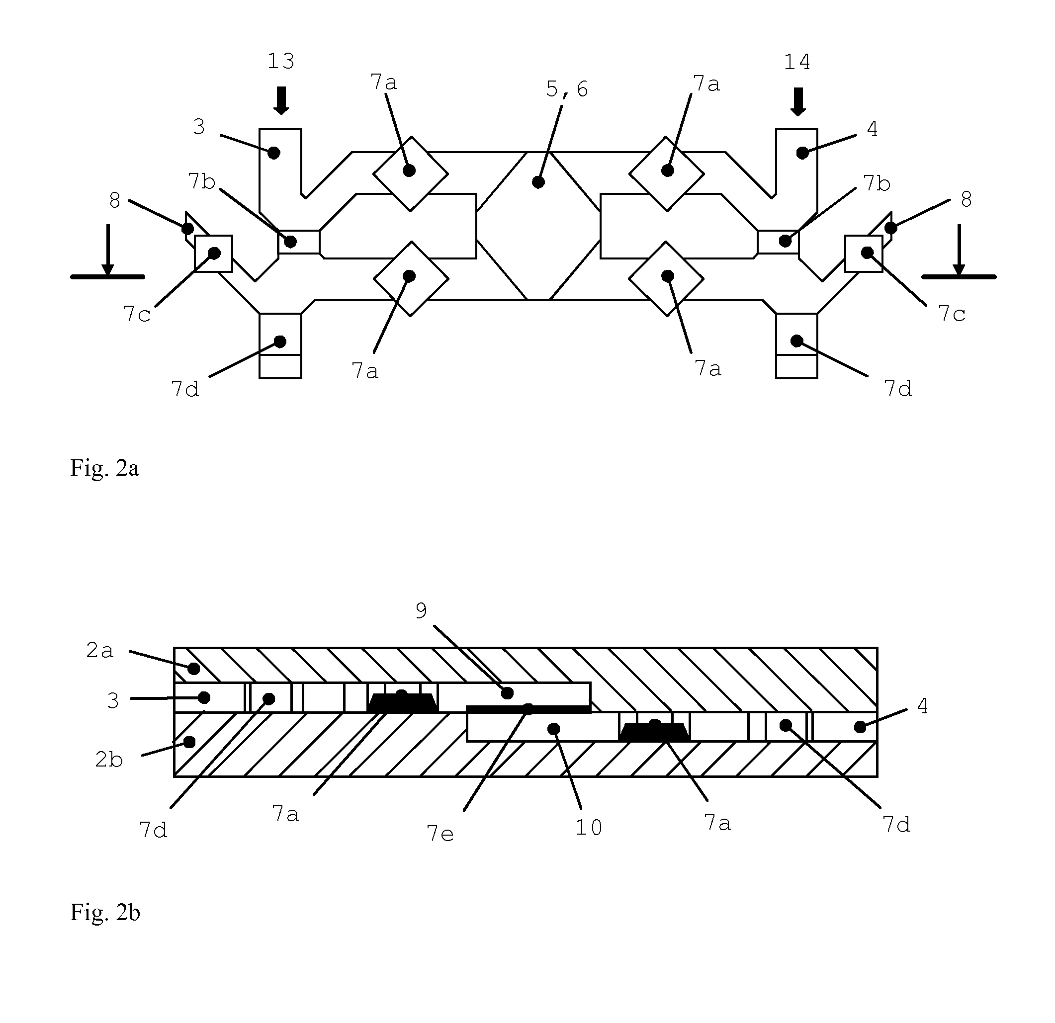 Method and Device for Targeted Process Control in a Microfluidic Processor Having Integrated Active Elements