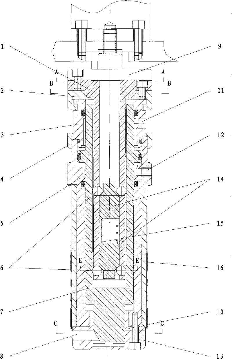 Pressing and mounting device for pressing and mounting thin-wall sleeve
