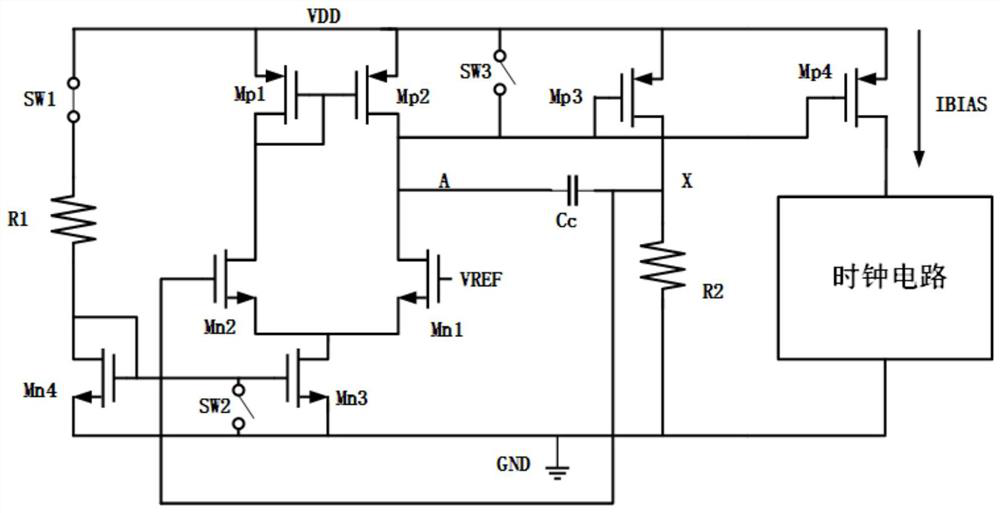 Current bias circuit for quickly waking up chip
