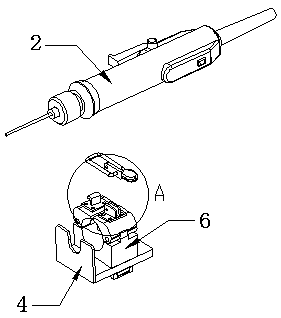 Tapping frame having locking function and used for top end of machine tool