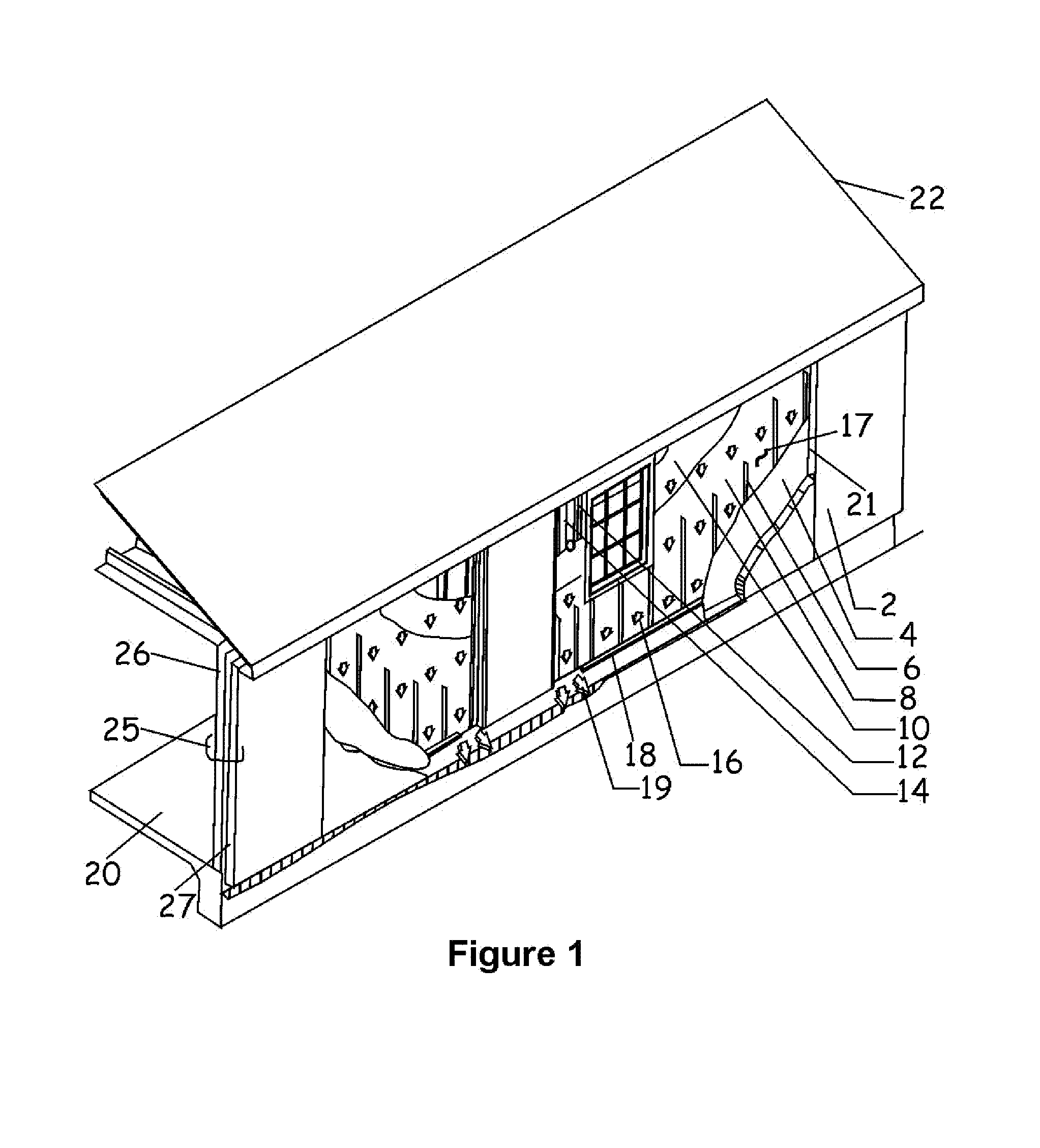 System and method for inhibiting moisture and mold in an outer wall of a structure