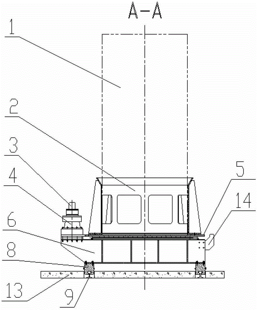 Transfer car for spent fuel storage tank