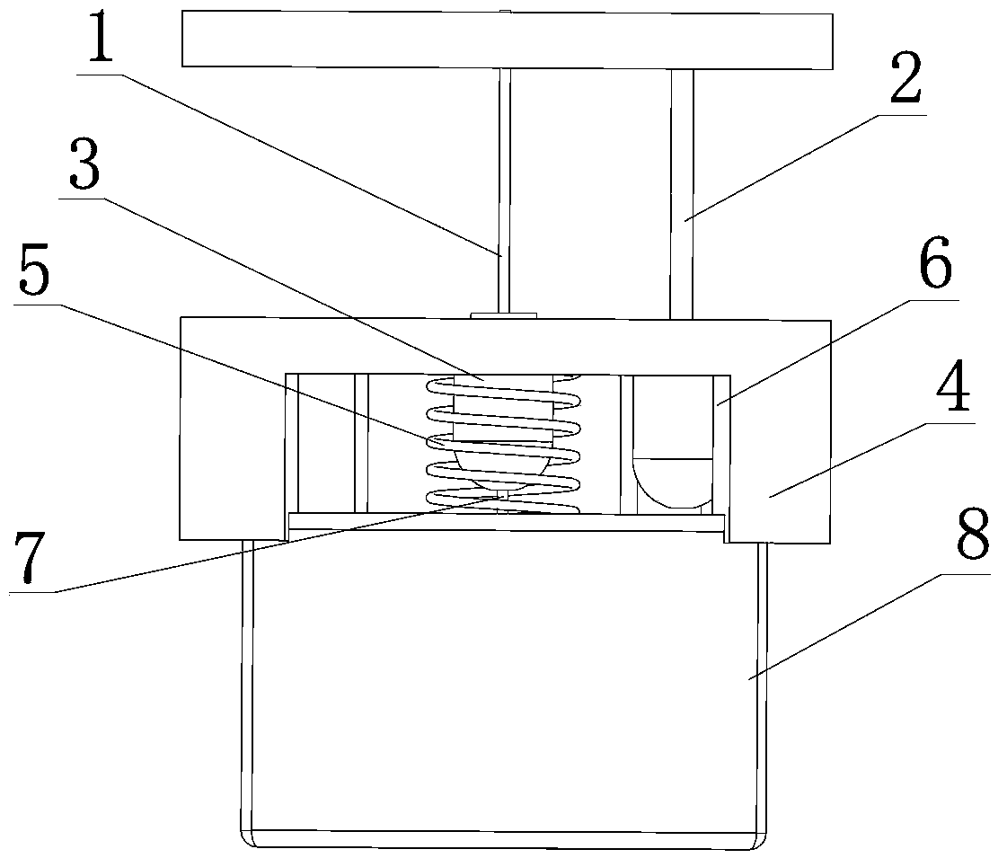Load rejection device for underwater equipment