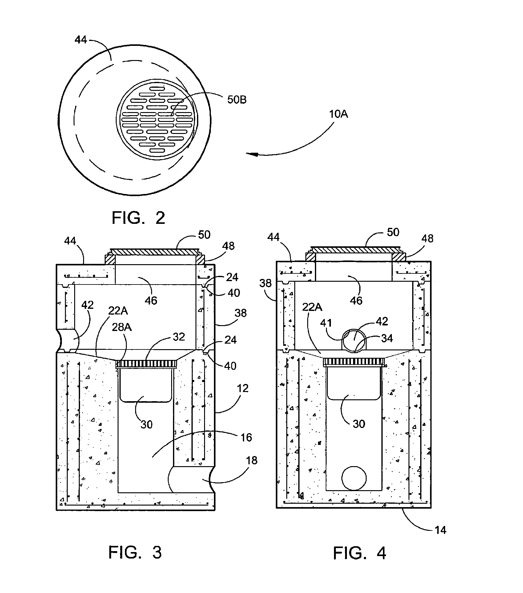 Integrated below-ground vault with a filtered catch basin