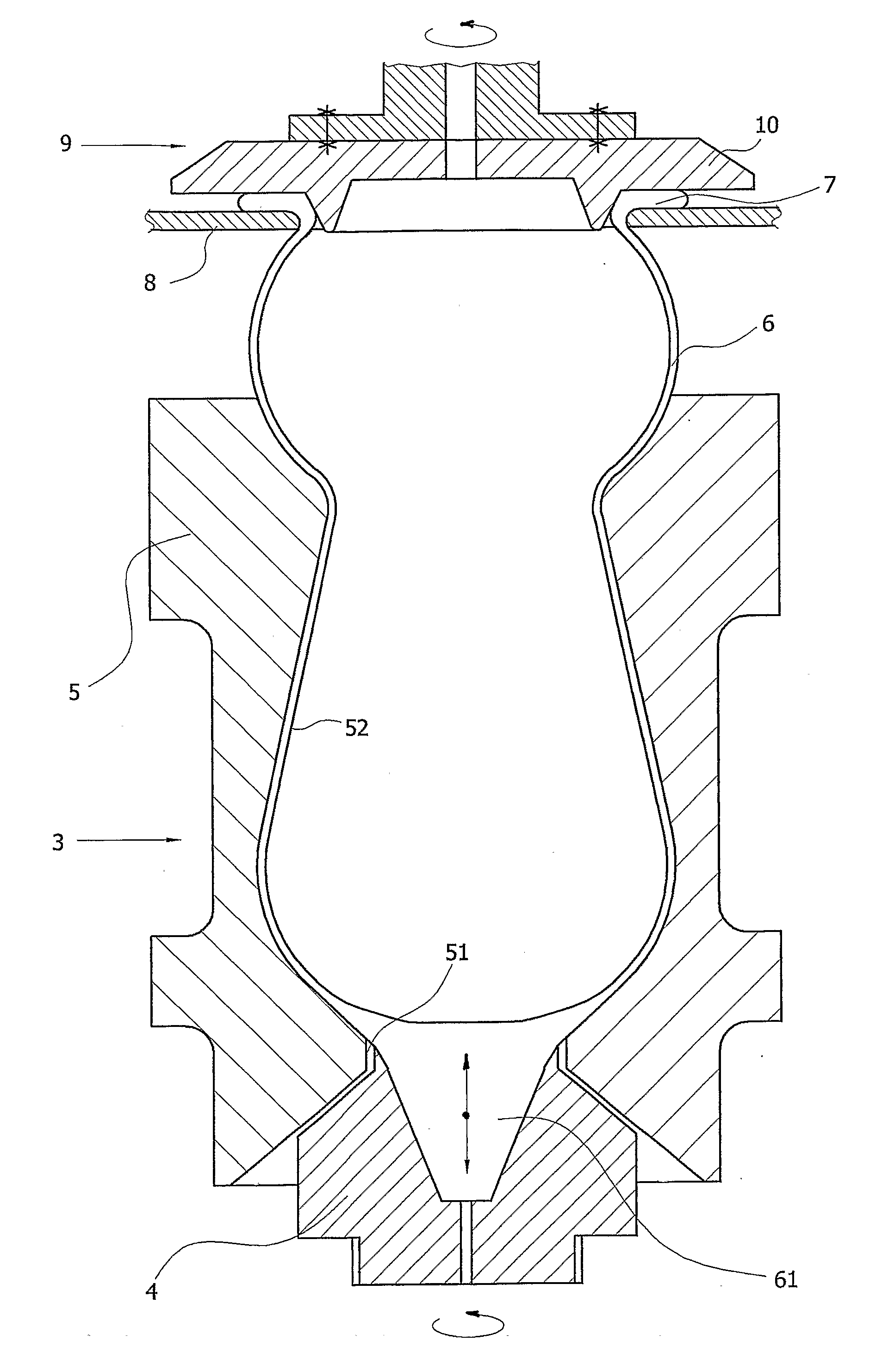Method of Manufacture of Glass Flasks with Stem and Apparatus for Performing of this Method