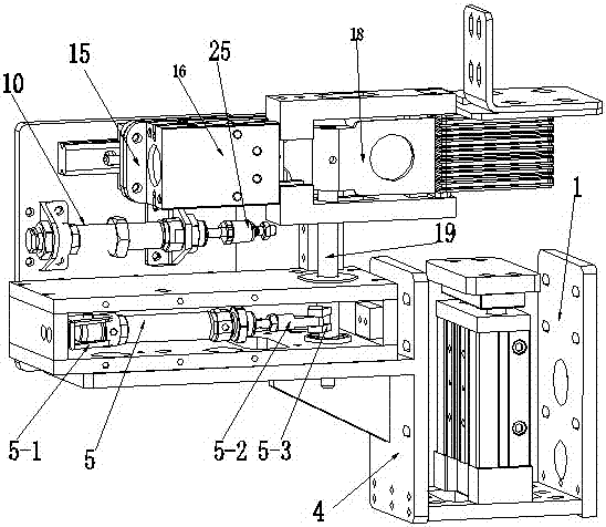 An automatic tab-bending device for battery side plates