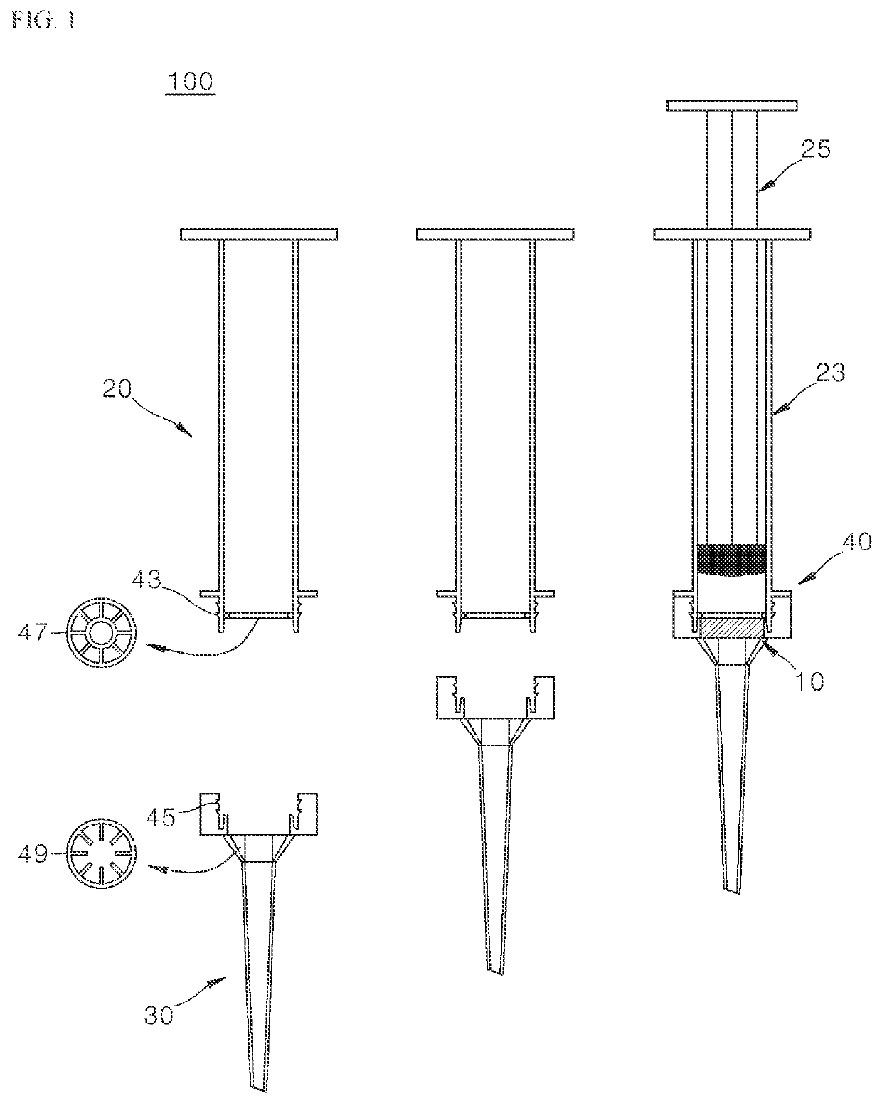 Syringe-type nucleic acid extraction apparatus, nucleic acid extraction kit and nucleic acid extraction method therewith