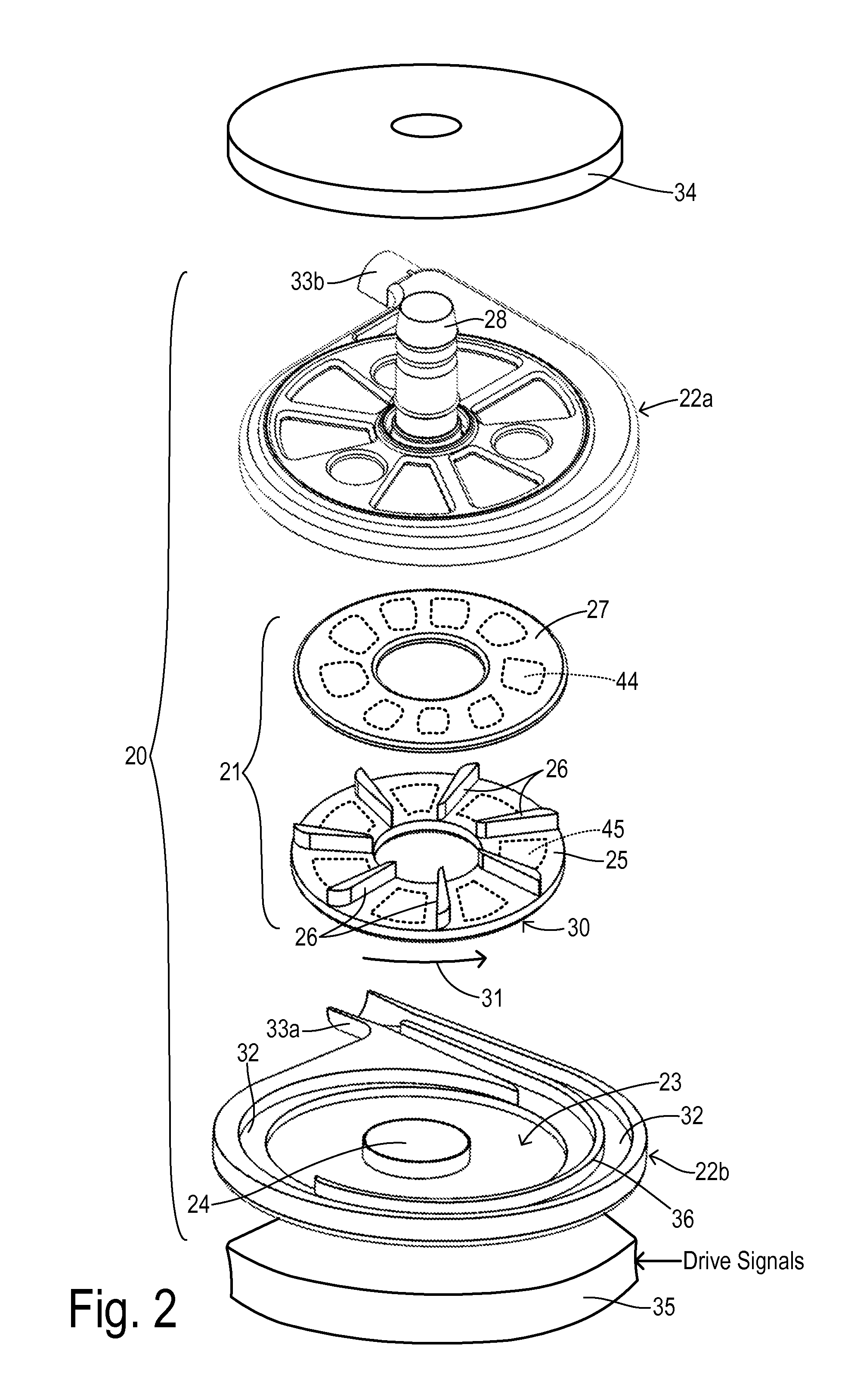 Impeller position compensation using field oriented control