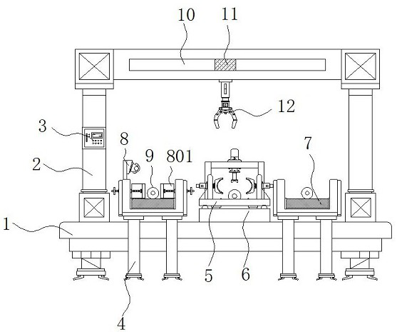 Diode pin bending device capable of conducting surface scratch detection on diode