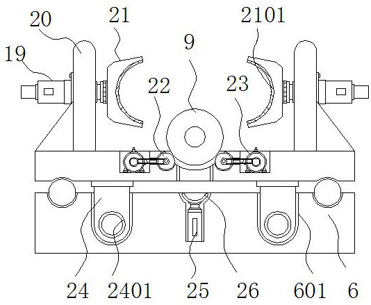 Diode pin bending device capable of conducting surface scratch detection on diode