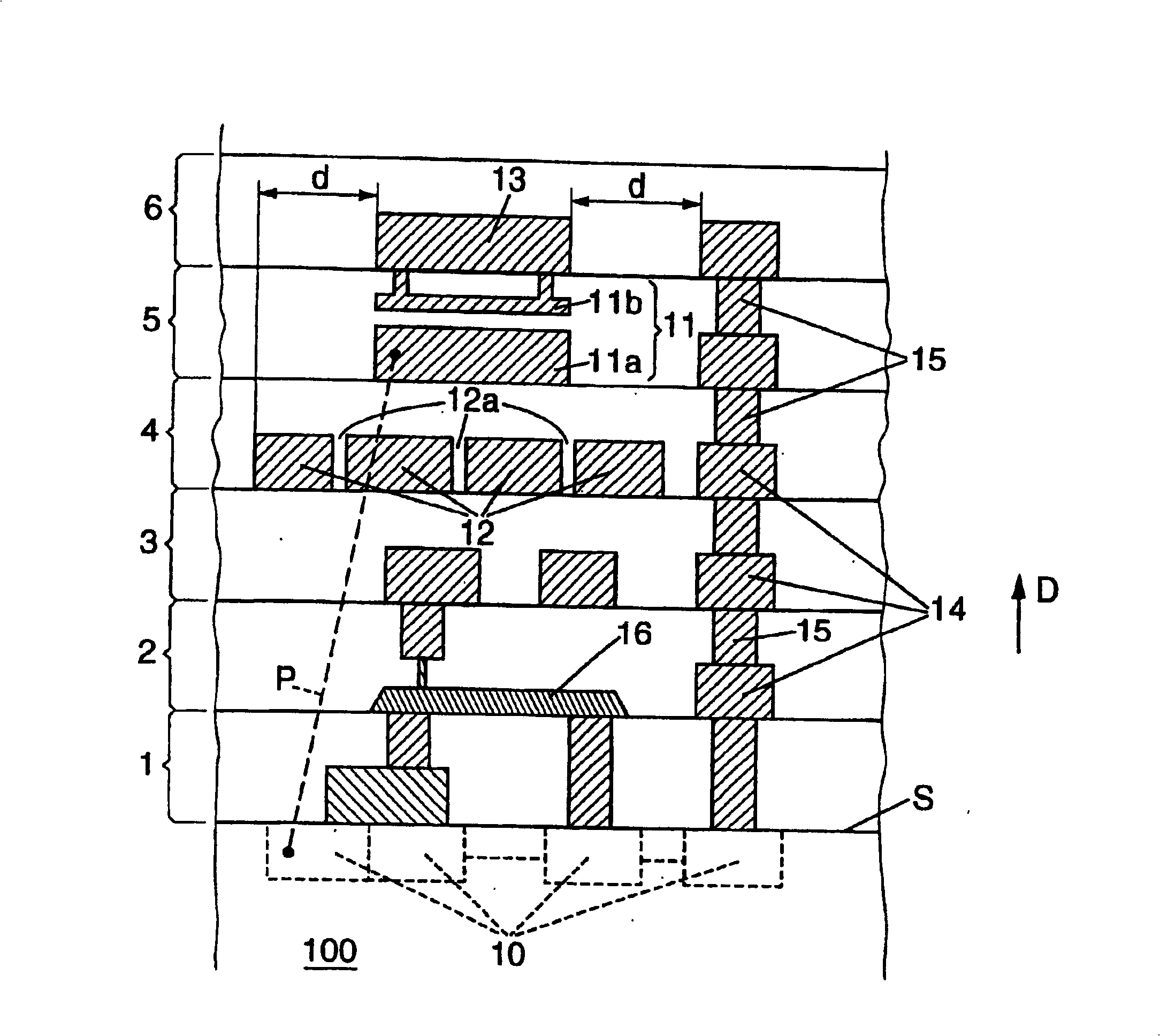 Circuit comprising a capacitor and at least one semiconductor component, and method for designing same