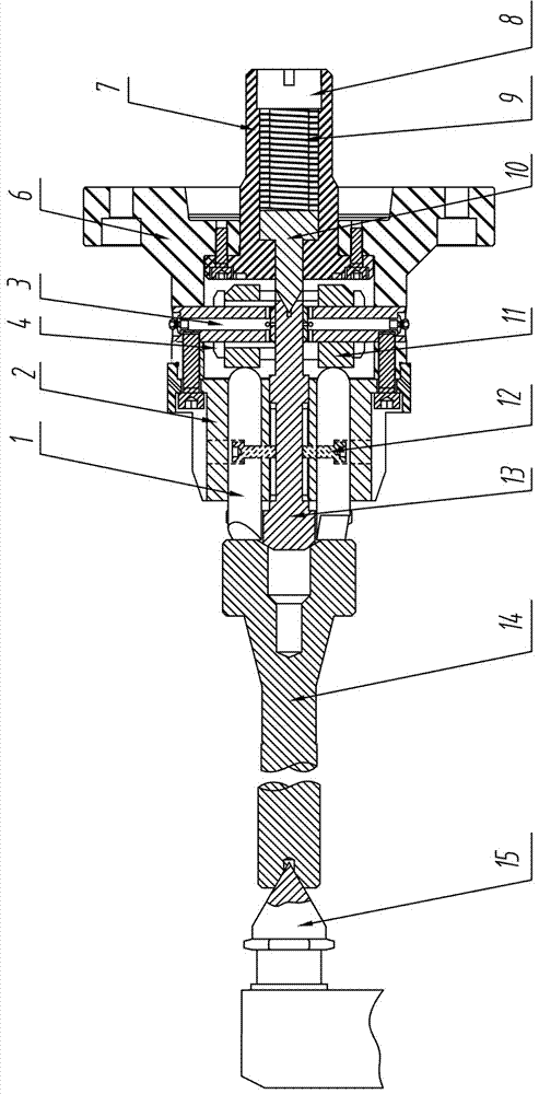 Self-tightening end surface driving chuck