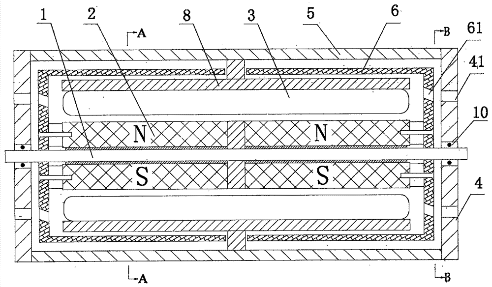 Split type high-speed motor