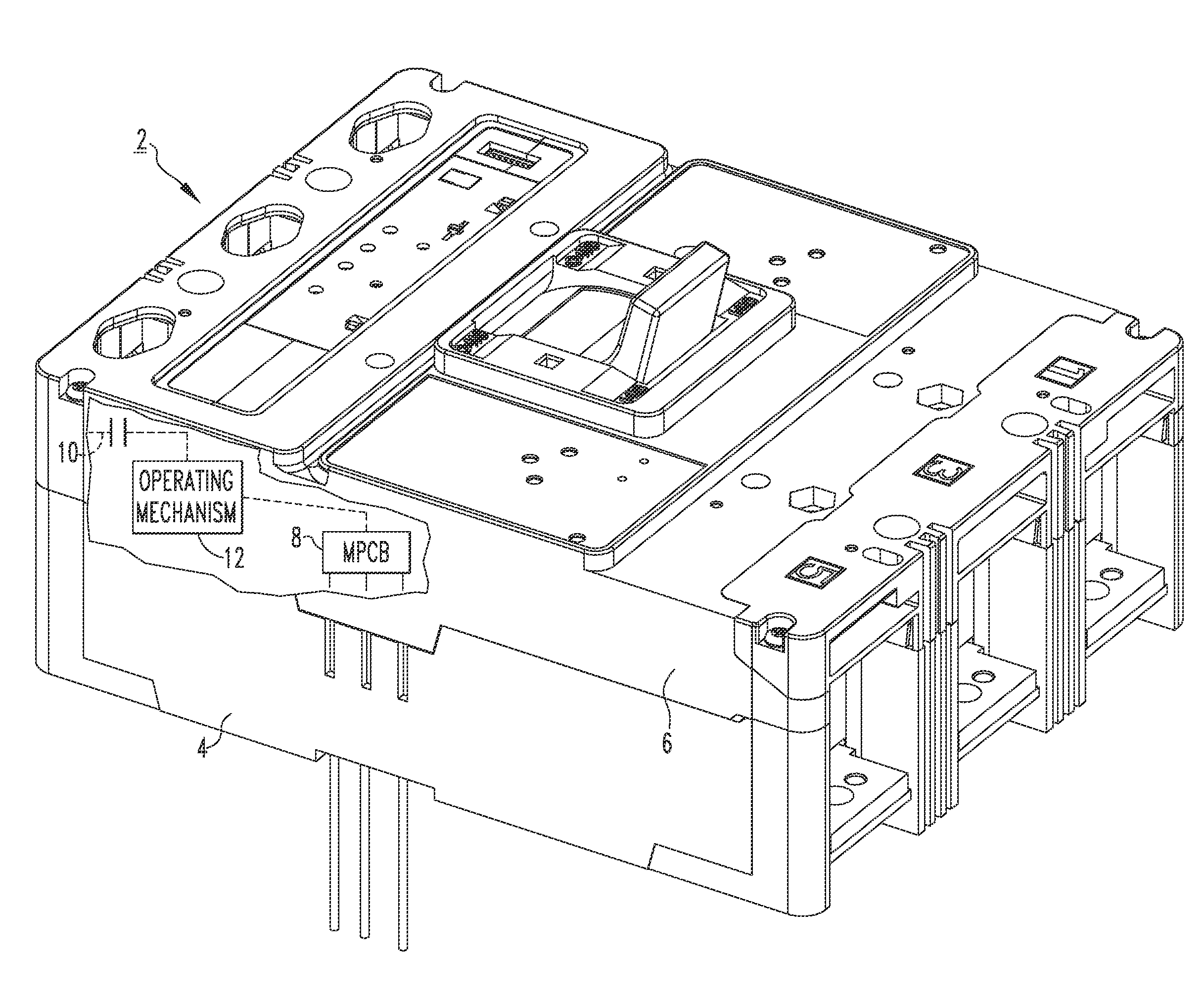 Electrical switching apparatus and retention system therefor