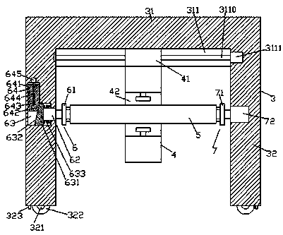 Steel pipe surface polishing and grinding device