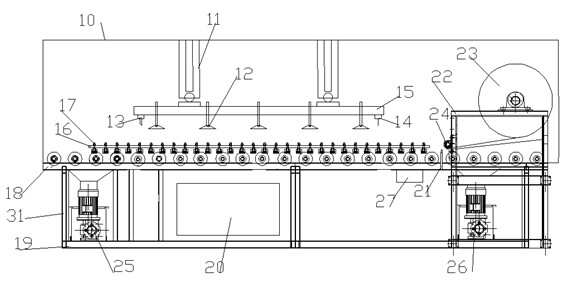 Full-automatic laminated glass production system and process thereof