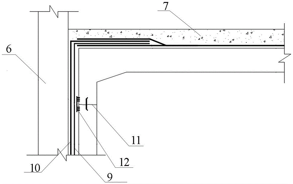 Subway station skin waterproof structure and construction method thereof