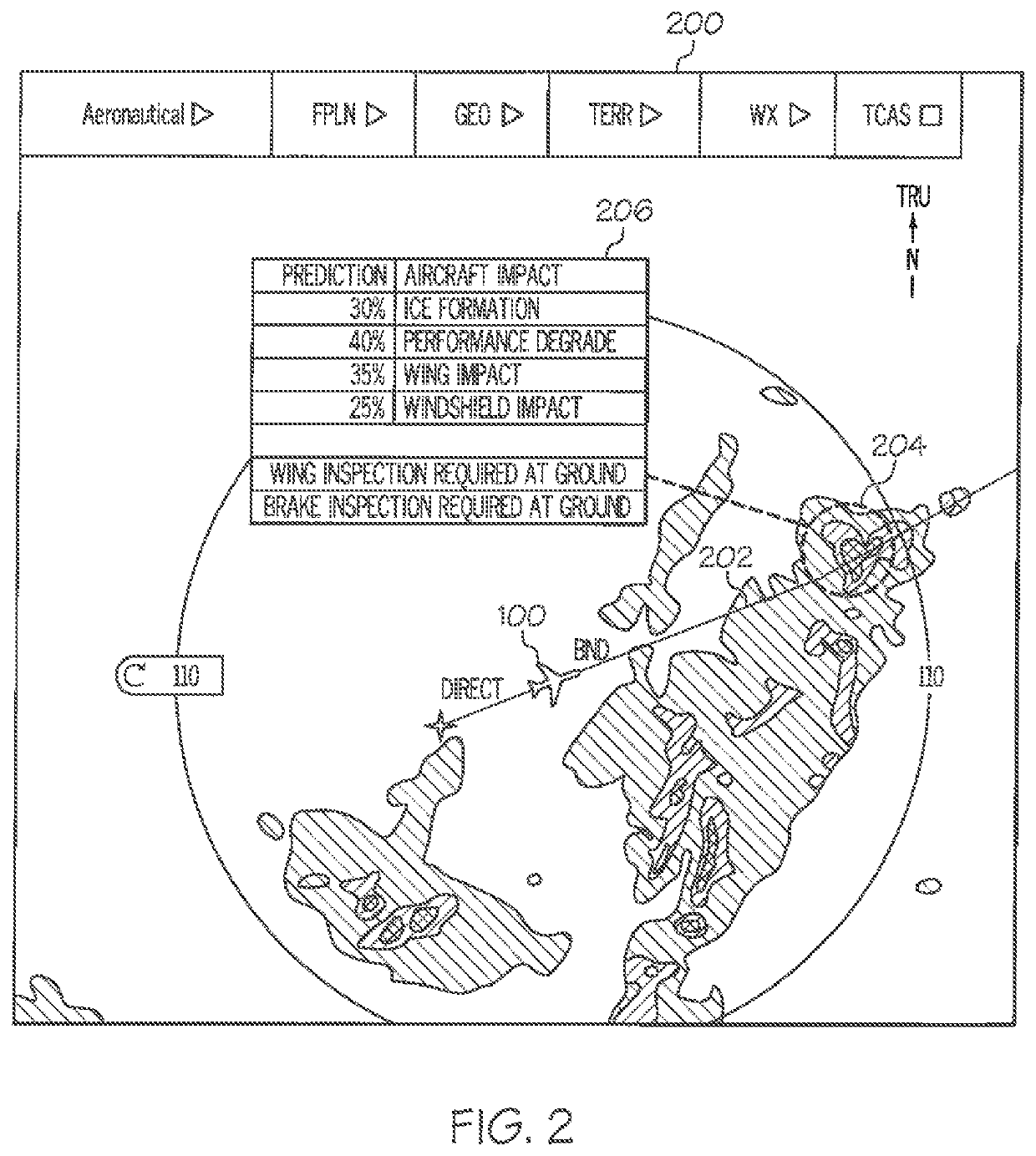 Systems and methods for predicting weather impact on an aircraft