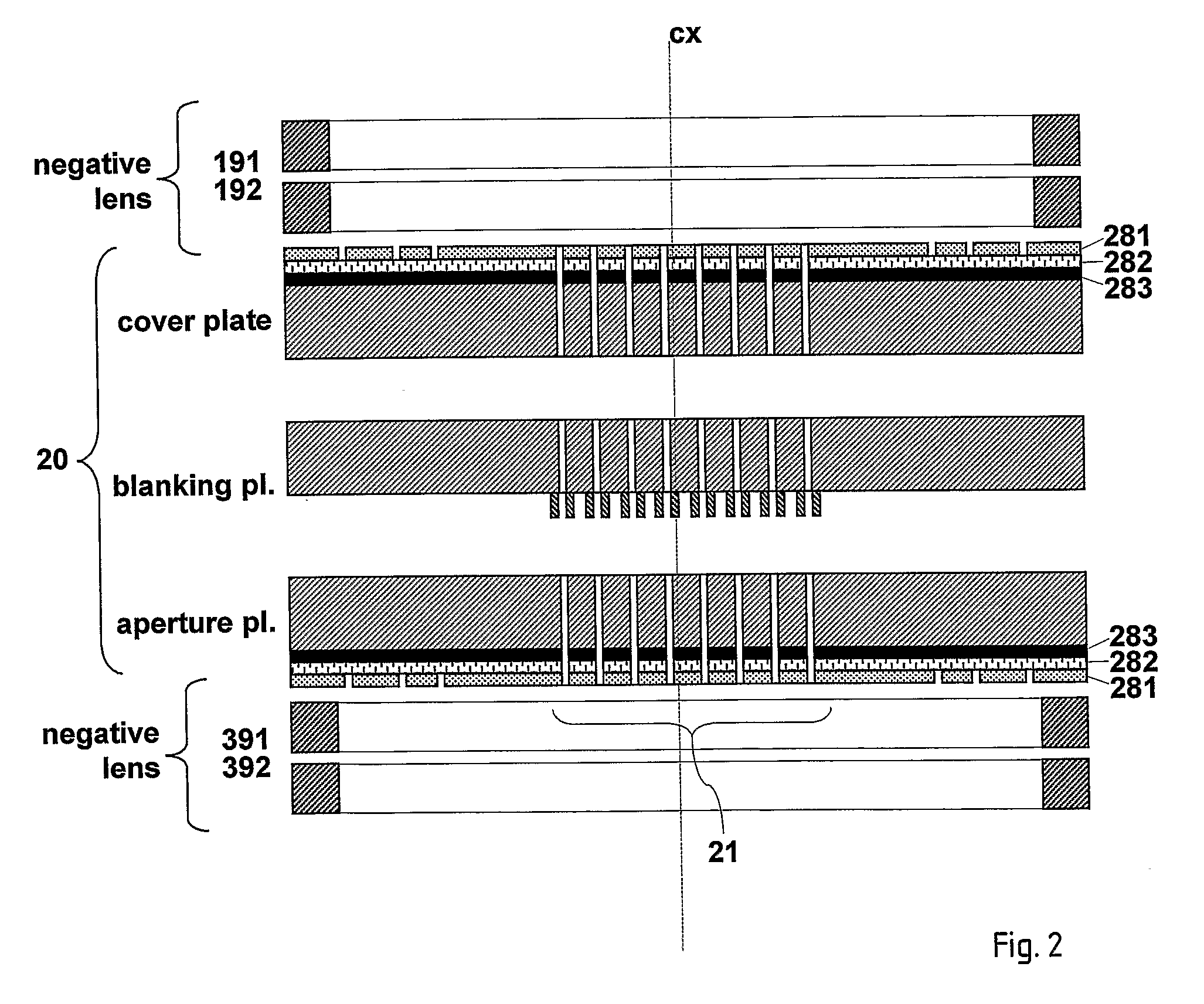 Charged-particle exposure apparatus with electrostatic zone plate