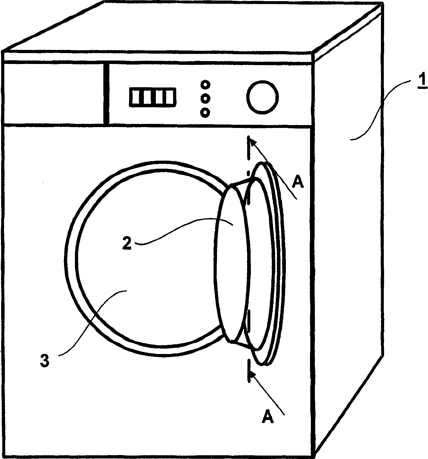 Sealing type prothole window for front-loading drum washing machine
