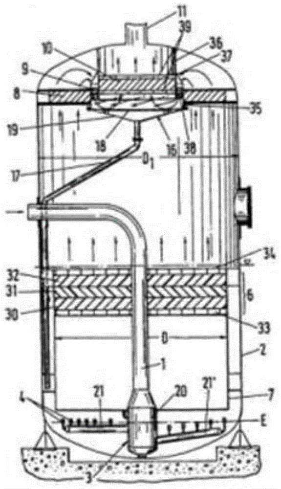 Containment filtered venting system used for nuclear power plant