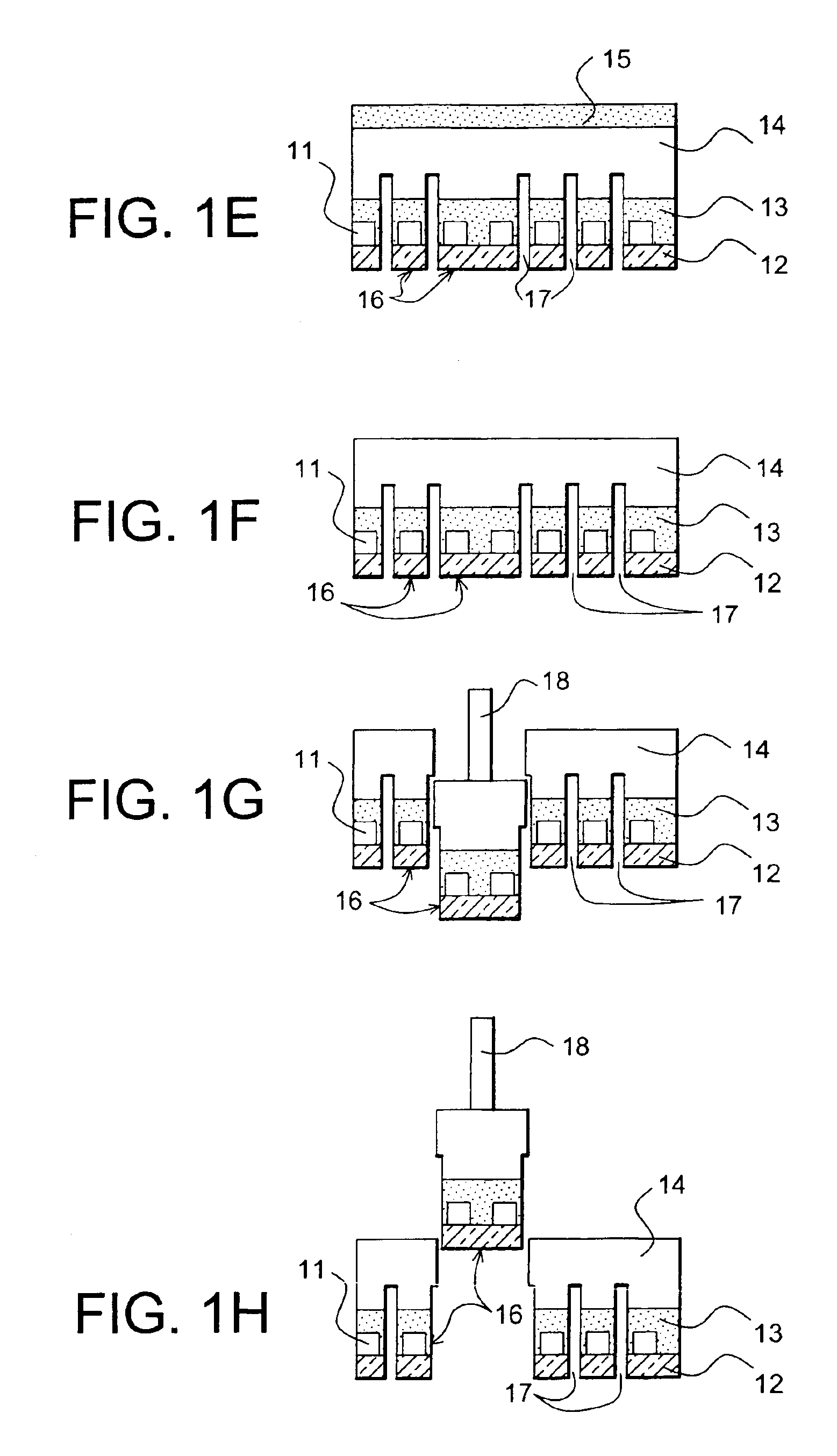 Method for selectively transferring at least an element from an initial support onto a final support